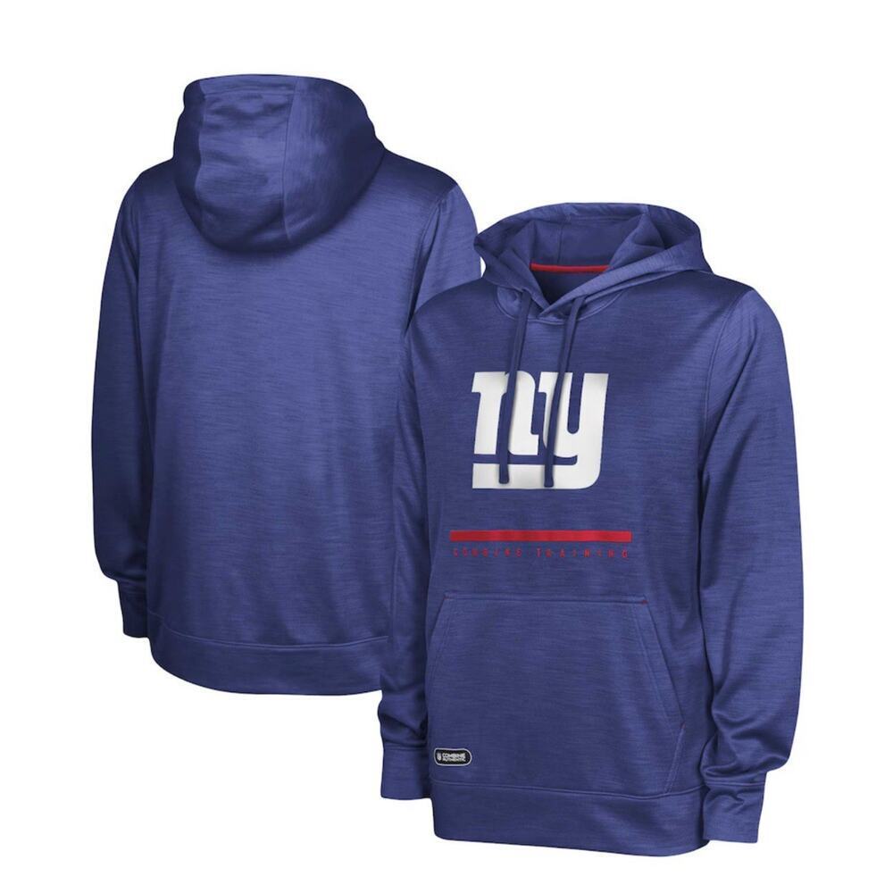 New York Giants Speed Drill Streak Pullover Hoodie - Royal NWT Size XL
